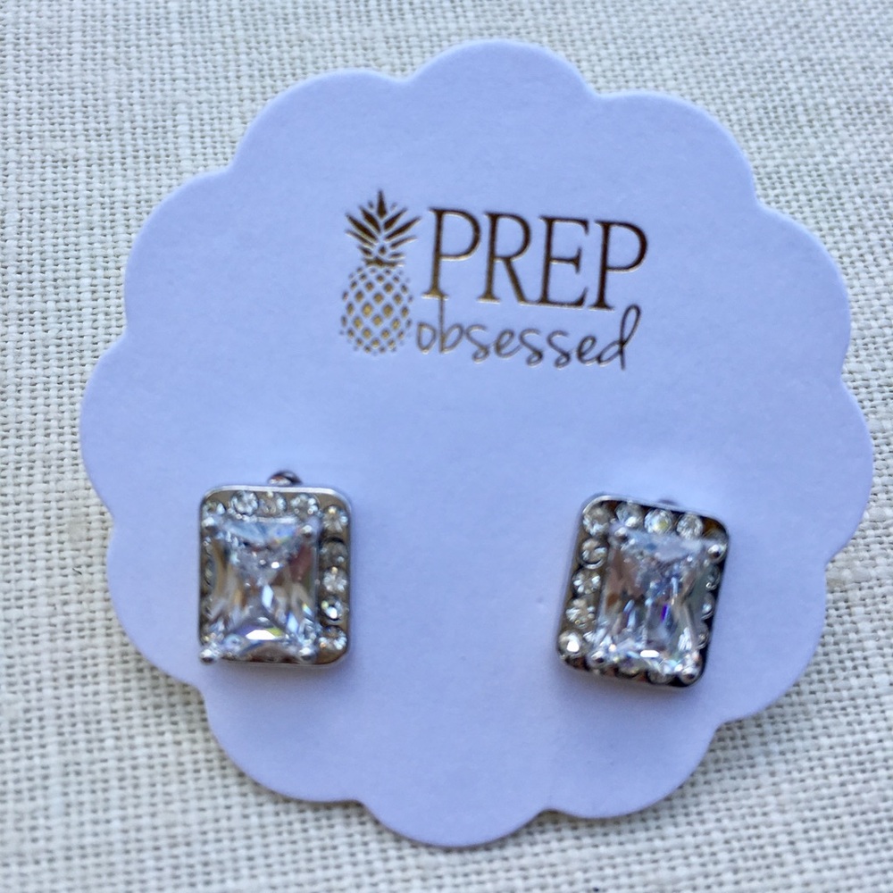 NEW Prep Obsessed Faux Diamond Earrings